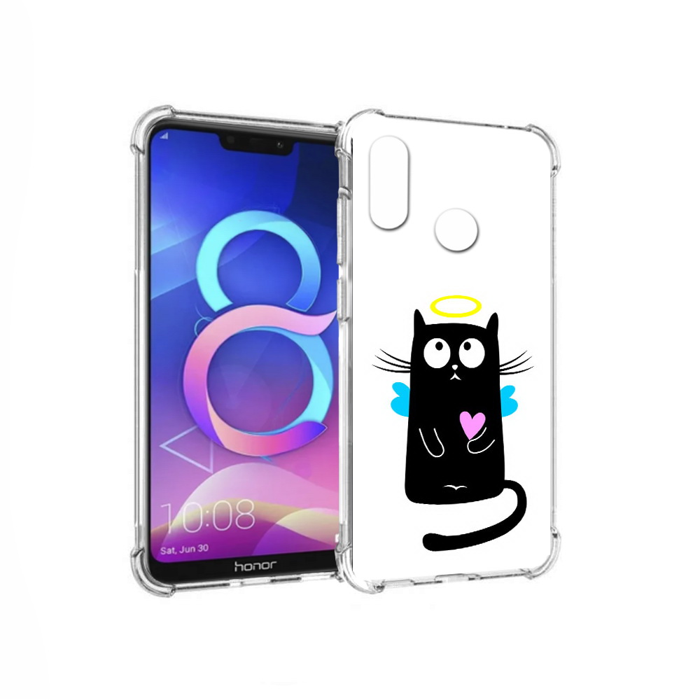 

Чехол MyPads Tocco для Honor 8C Кот ангелок (PT121522.29.96), Прозрачный, Tocco