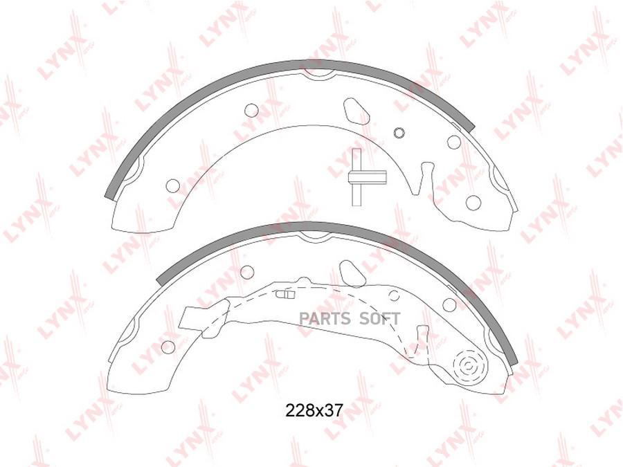 

Тормозные колодки LYNXauto задние BS7525