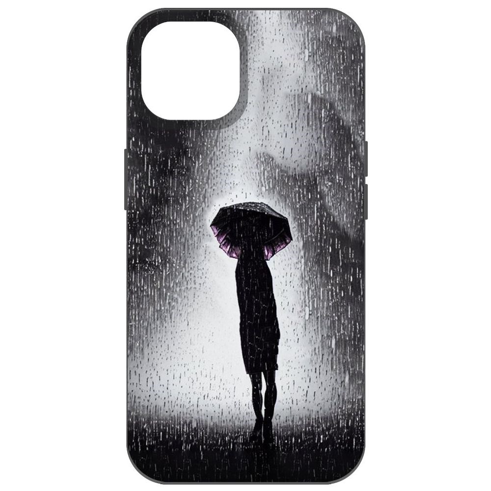 

Чехол-накладка Софт Ночная крипота для iPhone 14, Черный