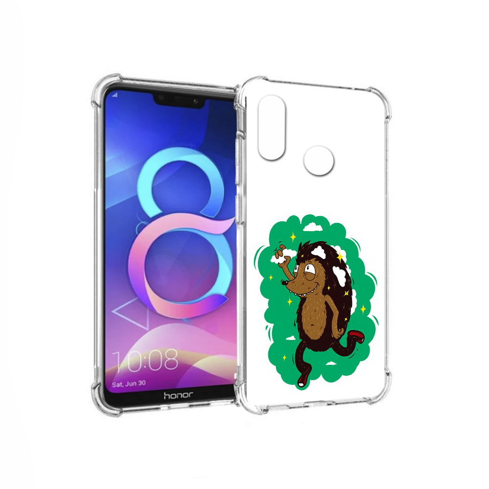 

Чехол MyPads Tocco для Honor 8C Ежик в облаках (PT121522.29.77), Прозрачный, Tocco