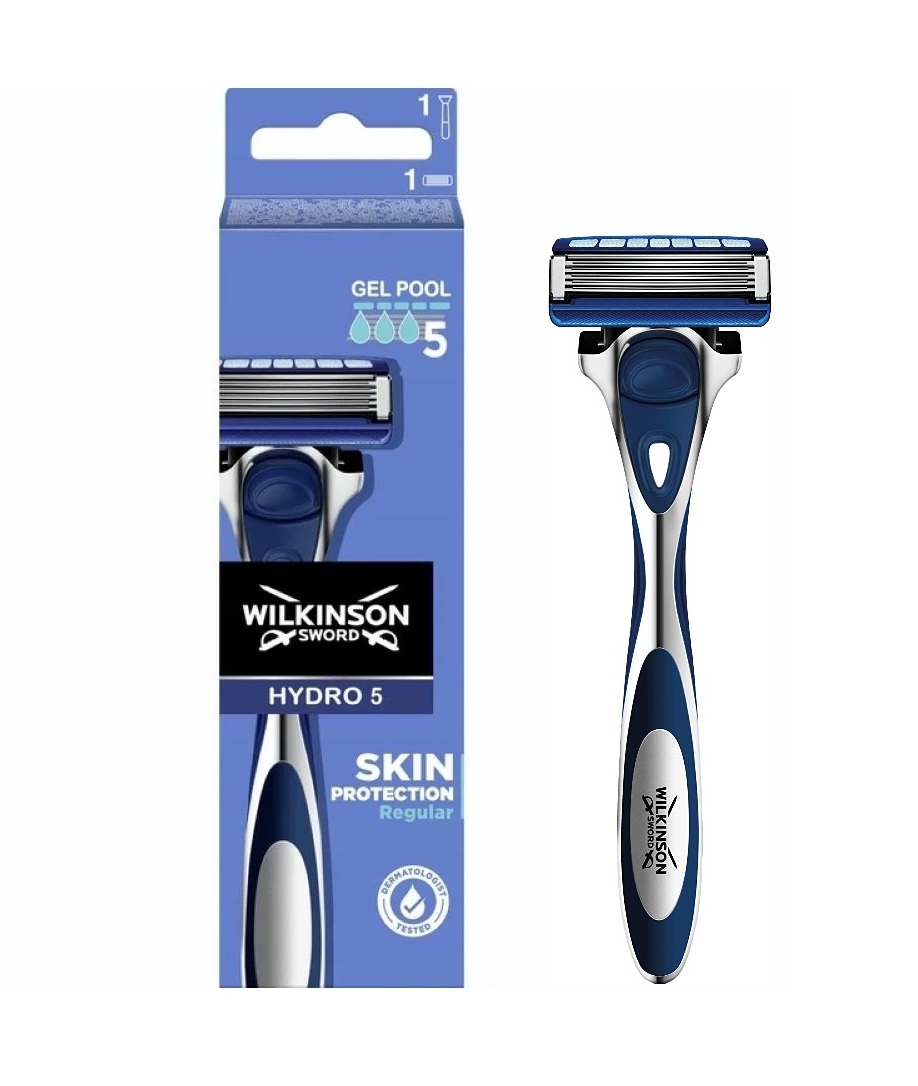 Бритва мужская Wilkinson Sword Hydro 5 Skin Protection Regular, станок + кассета бритвенный станок с 1 кассетой wilkinson sword hydro5 skin protection