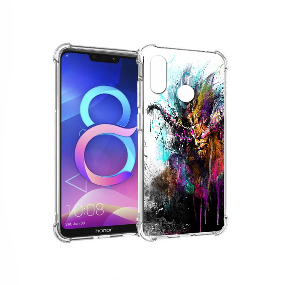 

Чехол MyPads Tocco для Honor 8C яркий дьявол (PT121522.29.709), Прозрачный, Tocco