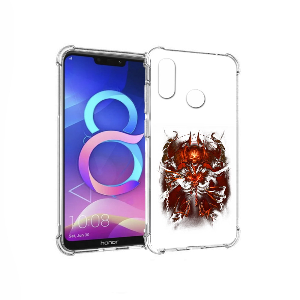 

Чехол MyPads Tocco для Honor 8C яркий демон (PT121522.29.708), Прозрачный, Tocco