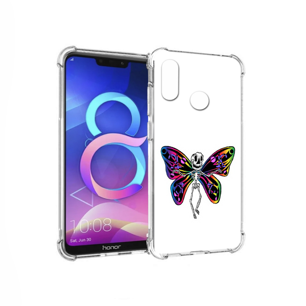 

Чехол MyPads Tocco для Honor 8C эффект бабочки (PT121522.29.701), Прозрачный, Tocco