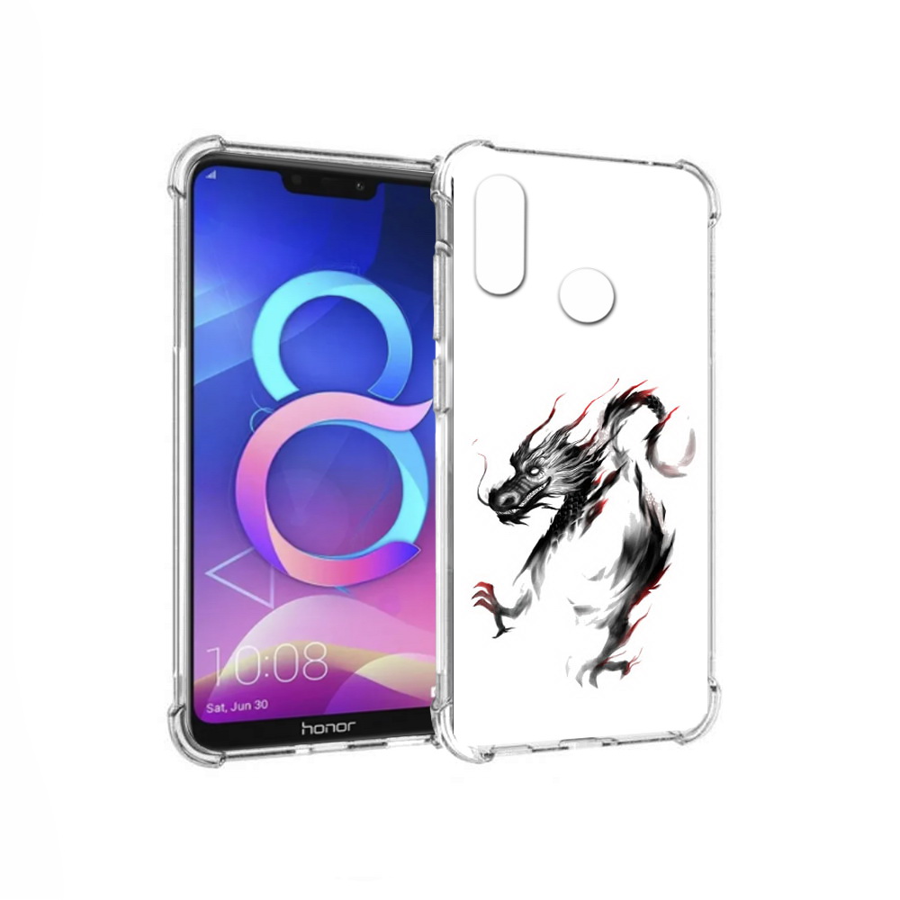 

Чехол MyPads Tocco для Honor 8C черный дракон (PT121522.29.690), Прозрачный, Tocco