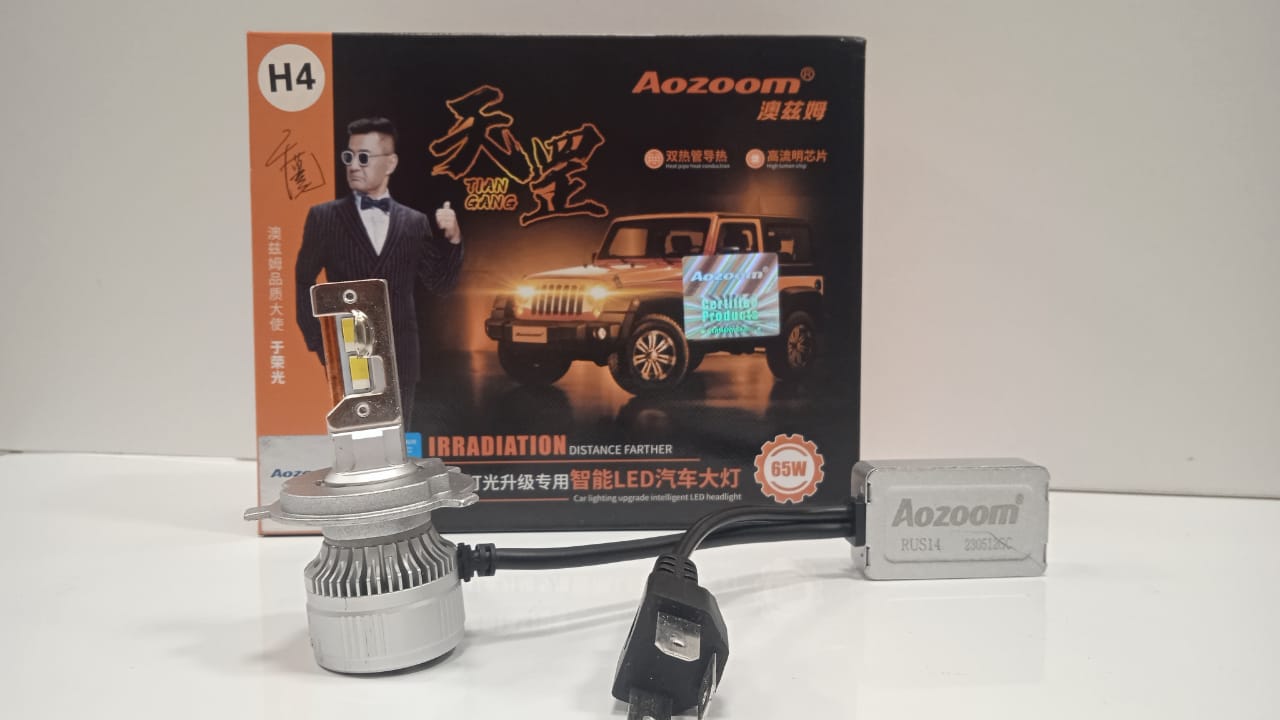 

Лампа светодиодная комплект AOZOOM 65W (ULTRA POWER) H4 6000K, ULTRA POWER