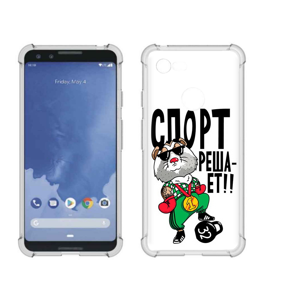 

Чехол MyPads Tocco для Google Pixel 3 Спорт решает, Прозрачный, Tocco