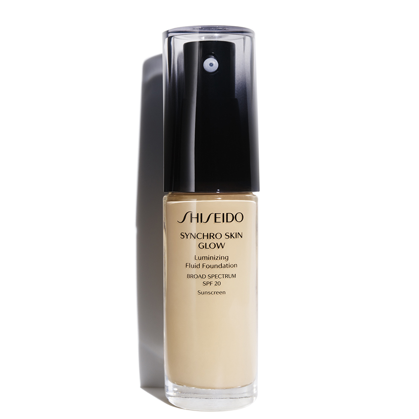 фото Тональное средство-флюид shiseido synchro skin glow fluid foundation spf20 neutral 2 30 мл