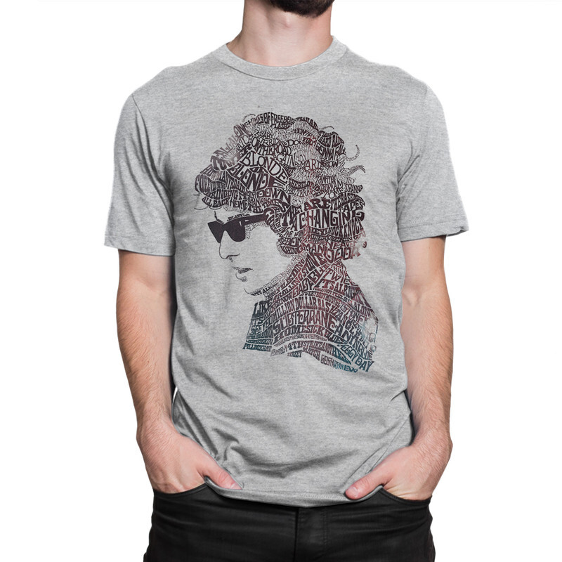 

Футболка мужская Dream Shirts Боб Дилан 945587222 серая L, Боб Дилан 945587222