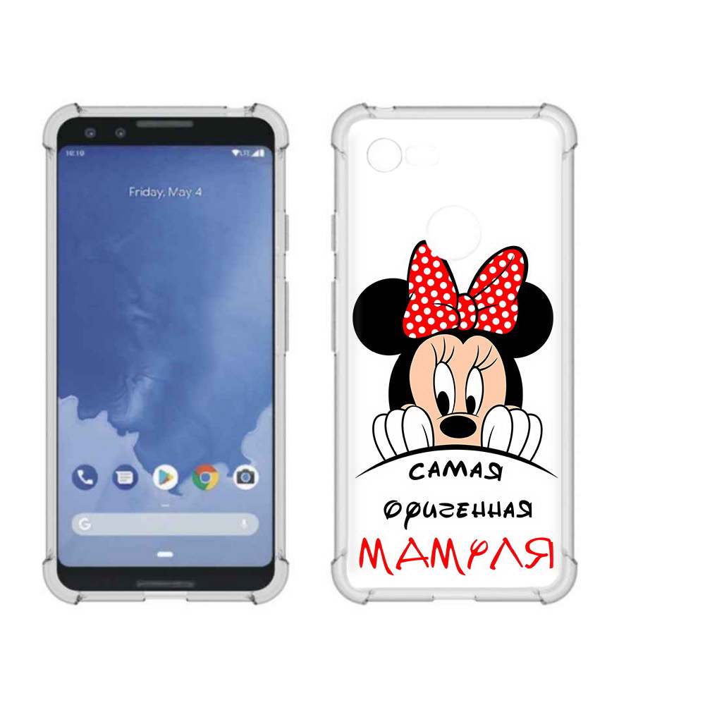 

Чехол MyPads Tocco для Google Pixel 3 Самая лучшая мамуля Мини Маус, Прозрачный, Tocco