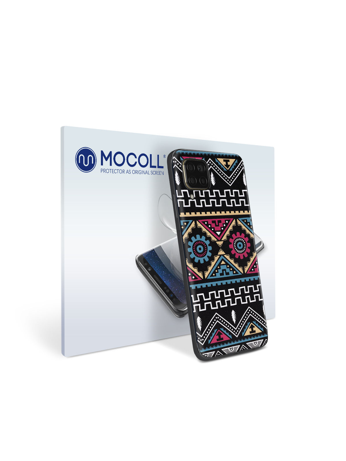 

Пленка защитная MOCOLL для задней панели Huawei P9 Lite Богемный узор Икат