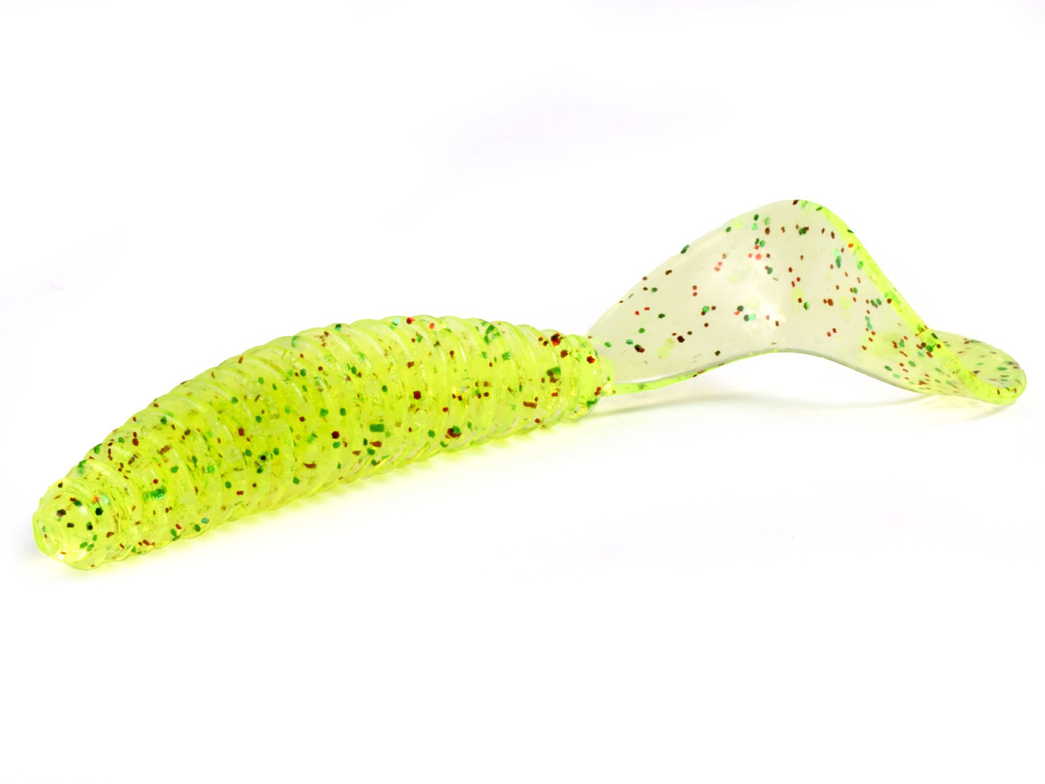 

Слаги съедобные искусственные Lucky John ULTRAWORM Curly 2in 50 мм цвет S15 10шт., Зеленый, UltraWorm Curly
