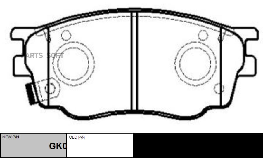 

Тормозные колодки Ctr GK0655