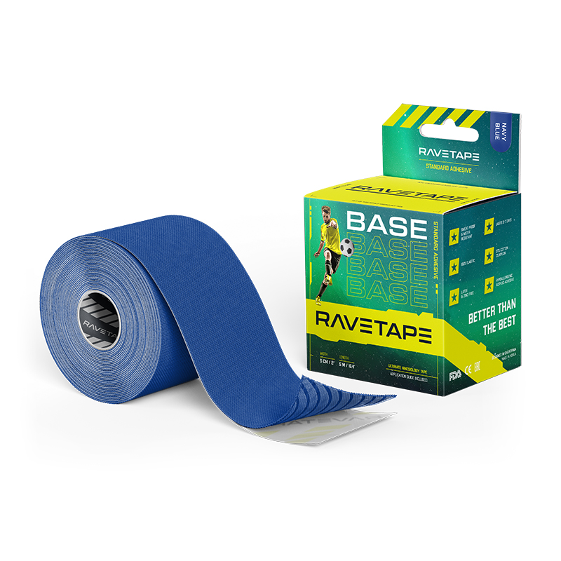 Кинезиотейп Ravetape 2022 Base 5 см х 5 м Navy Blue