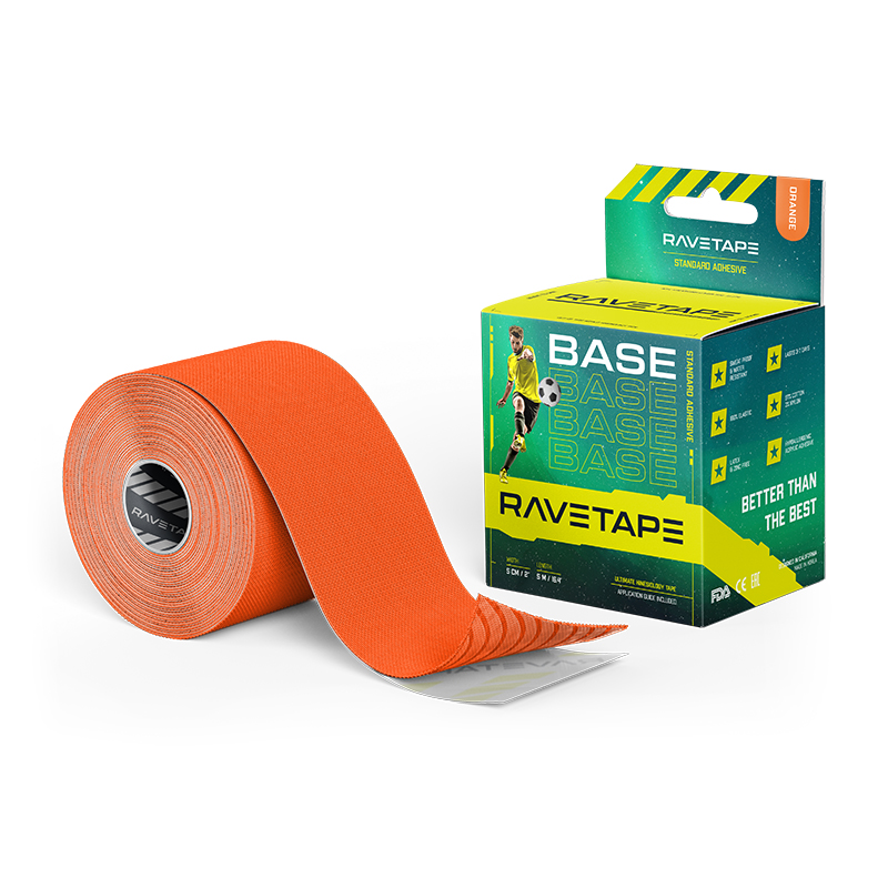 Кинезиотейп Ravetape 2022 Base 5 см х 5 м Orange