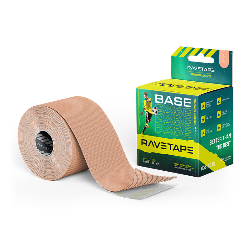 Кинезиотейп Ravetape 2022 Base 5 см х 5 м Beige