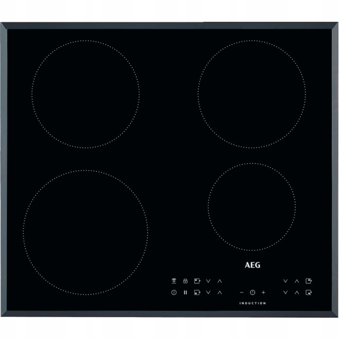 Встраиваемая варочная панель индукционная AEG IKB64301 черный плита пц большая цельная балезино 710х410 мм