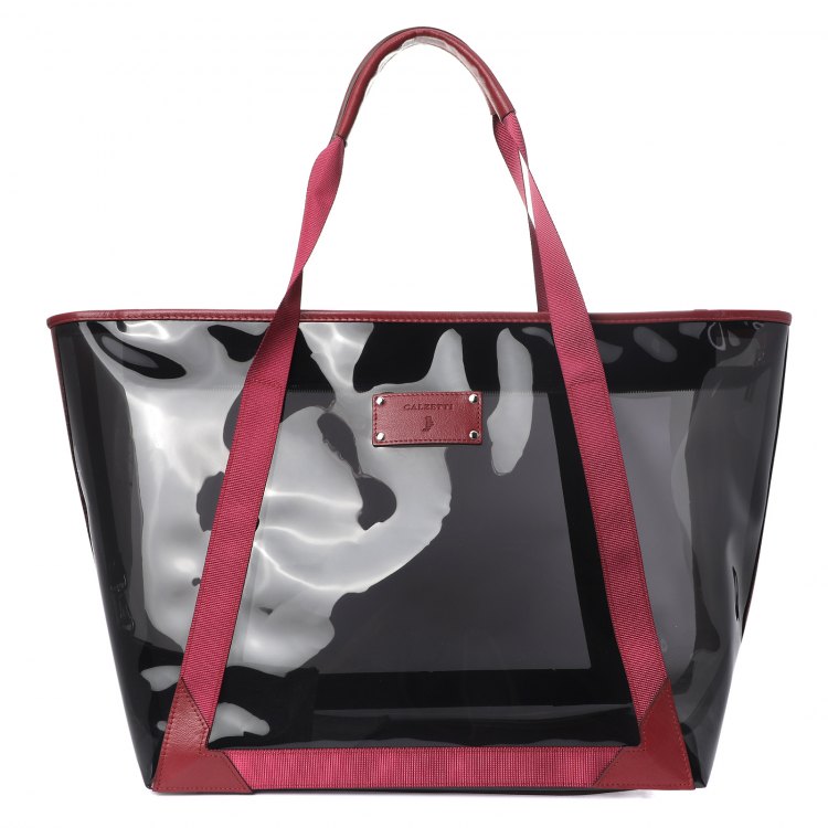 

Сумка тоут женская Calzetti TRANSPARENT TOTE NEW, черный, TRANSPARENT TOTE NEW