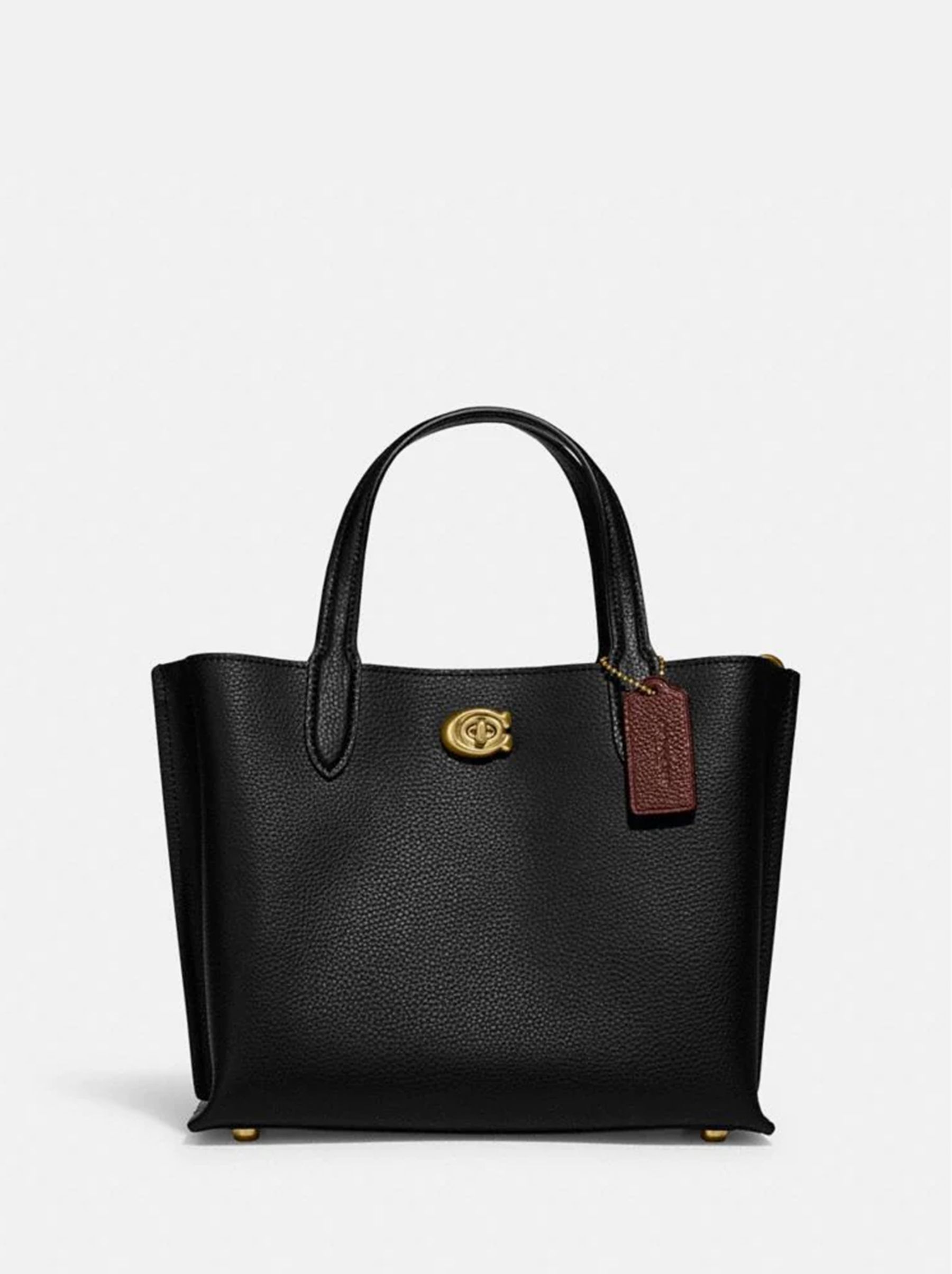 

Сумка женская Coach Willow Tote 24_CH0193 черная, Белый, Willow Tote 24_CH0193