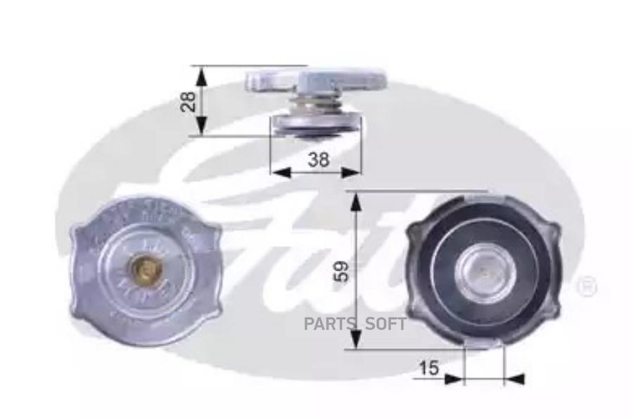 Крышка радиатора Gates RC135