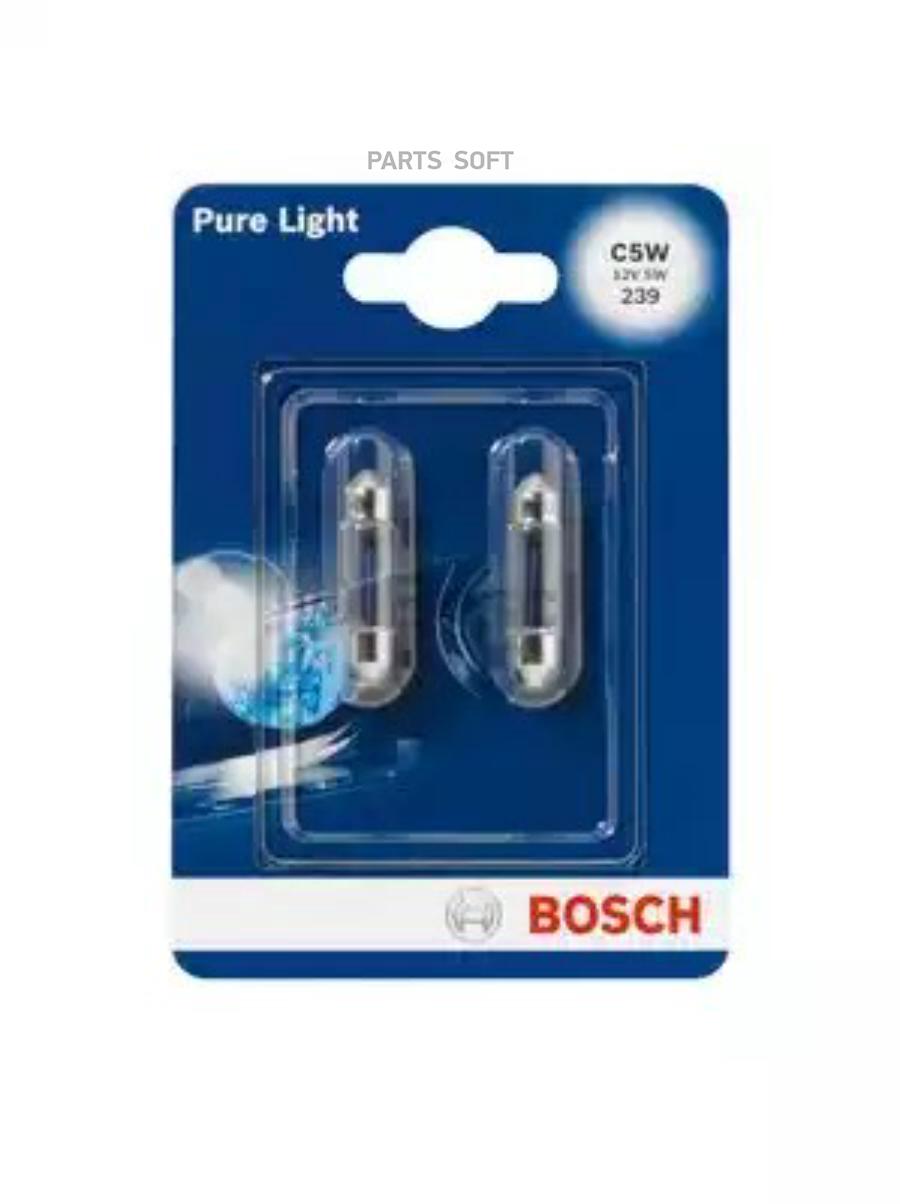 Лампа галогенная BOSCH Pure light 5W sv8,5-8 1987301004