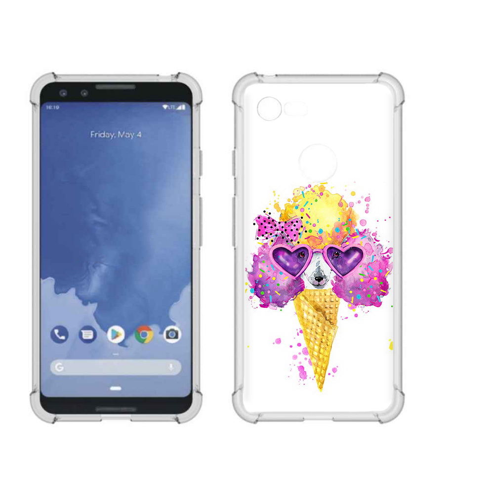 

Чехол MyPads Tocco для Google Pixel 3 Рожок, Прозрачный, Tocco