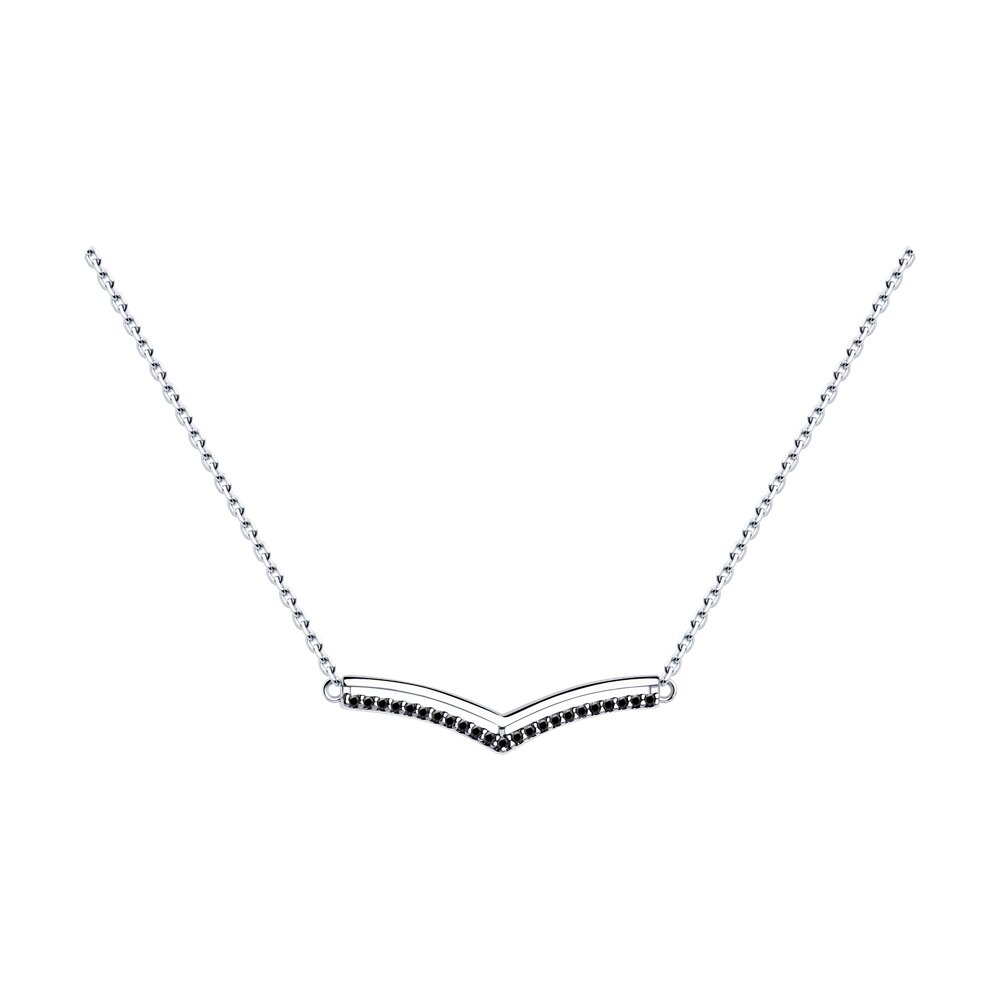 

Колье из серебра с фианитом 40 см Diamant 94-170-01595-1, 94-170-01595-1