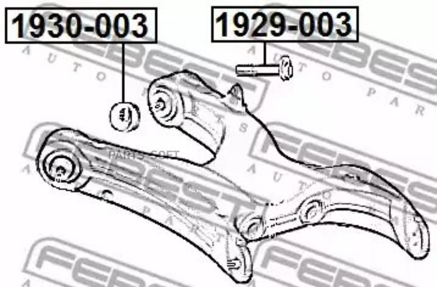 

FEBEST 1929003 БОЛТ С ЭКСЦЕНТРИКОМ