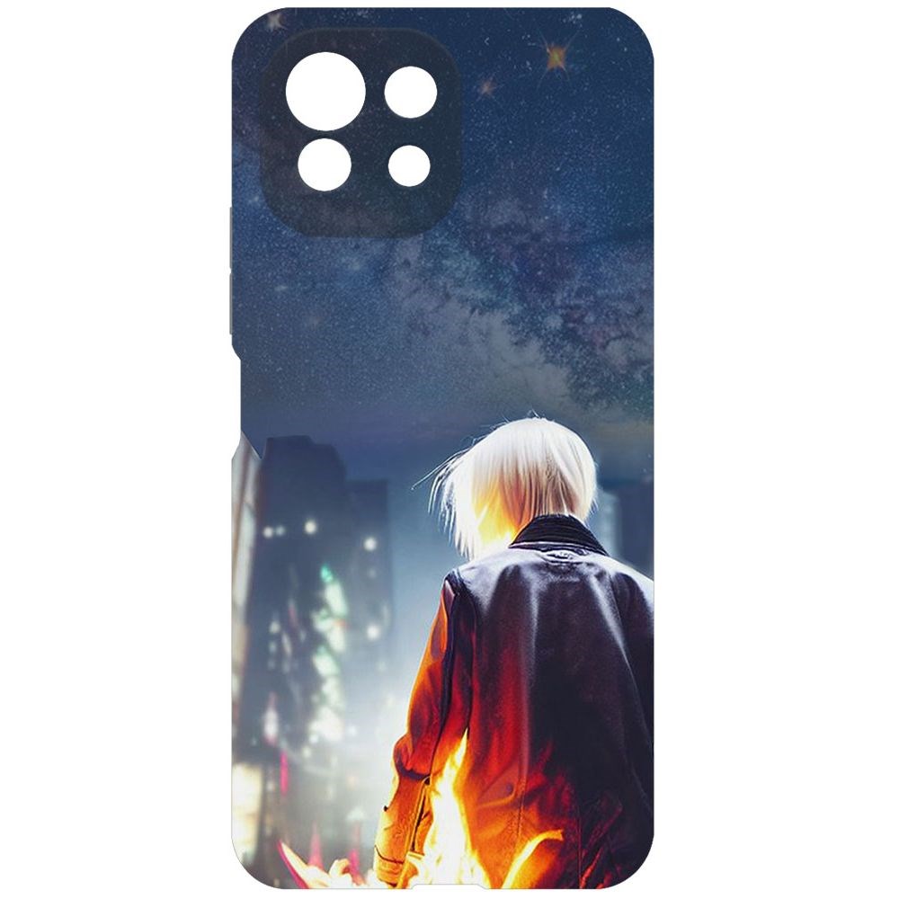 

Чехол-накладка Софт Перспектива для Xiaomi Mi 11 Lite, Черный