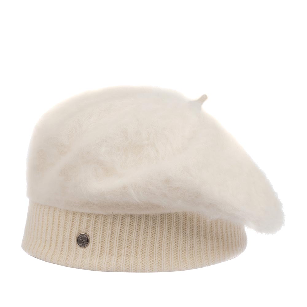

Берет унисекс LAULHERE PARISIENNE ANGORA кремовый, Бежевый, PARISIENNE ANGORA