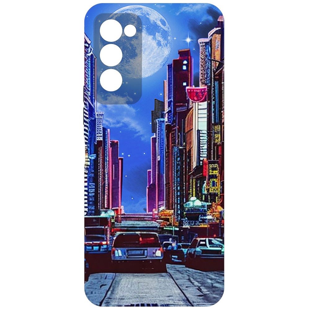 

Чехол-накладка Софт Ночной город для Tecno Camon 18, Черный