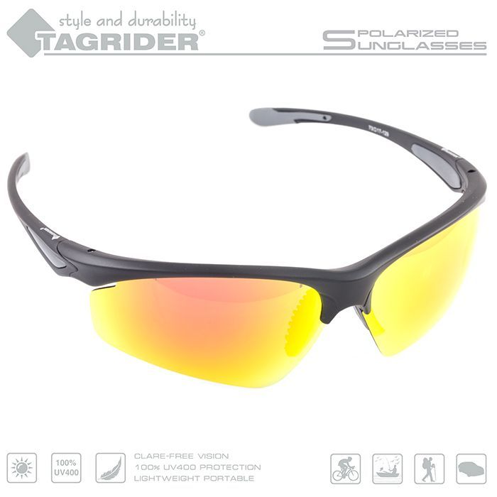 

Очки для водителей Tagrider N15-45 Gold Red Mirror зеркальные, N15