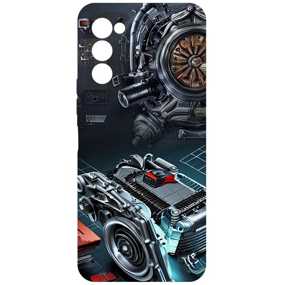 

Чехол-накладка Софт Моторы для Tecno Camon 18, Черный