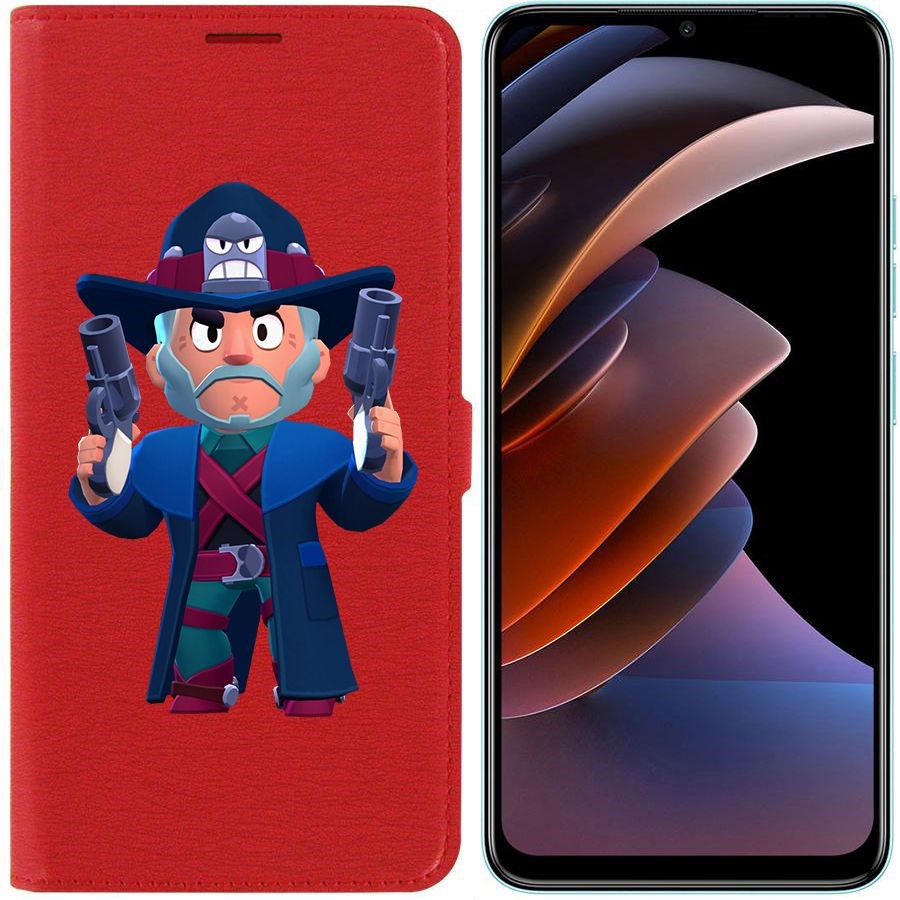 

Чехол-книжка Eco Book для Tecno Spark Go 2023 Brawl Stars-Стрелок Кольт