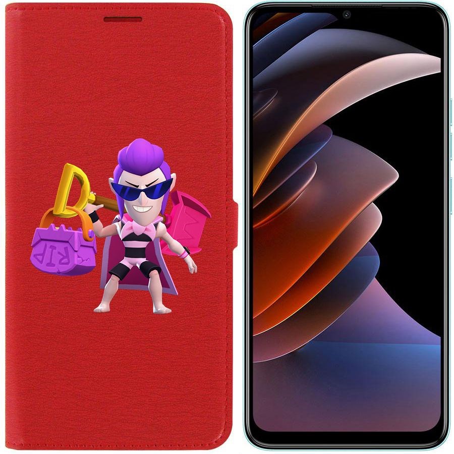 

Чехол-книжка Eco Book для Tecno Spark Go 2023 Brawl Stars-Пляжный Мортис