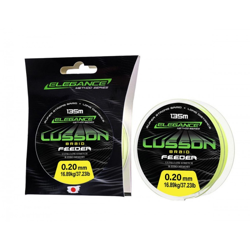 Шнур ELEGANCE METHOD Lusson Feeder Braid 135м 0,20мм 16,89кг