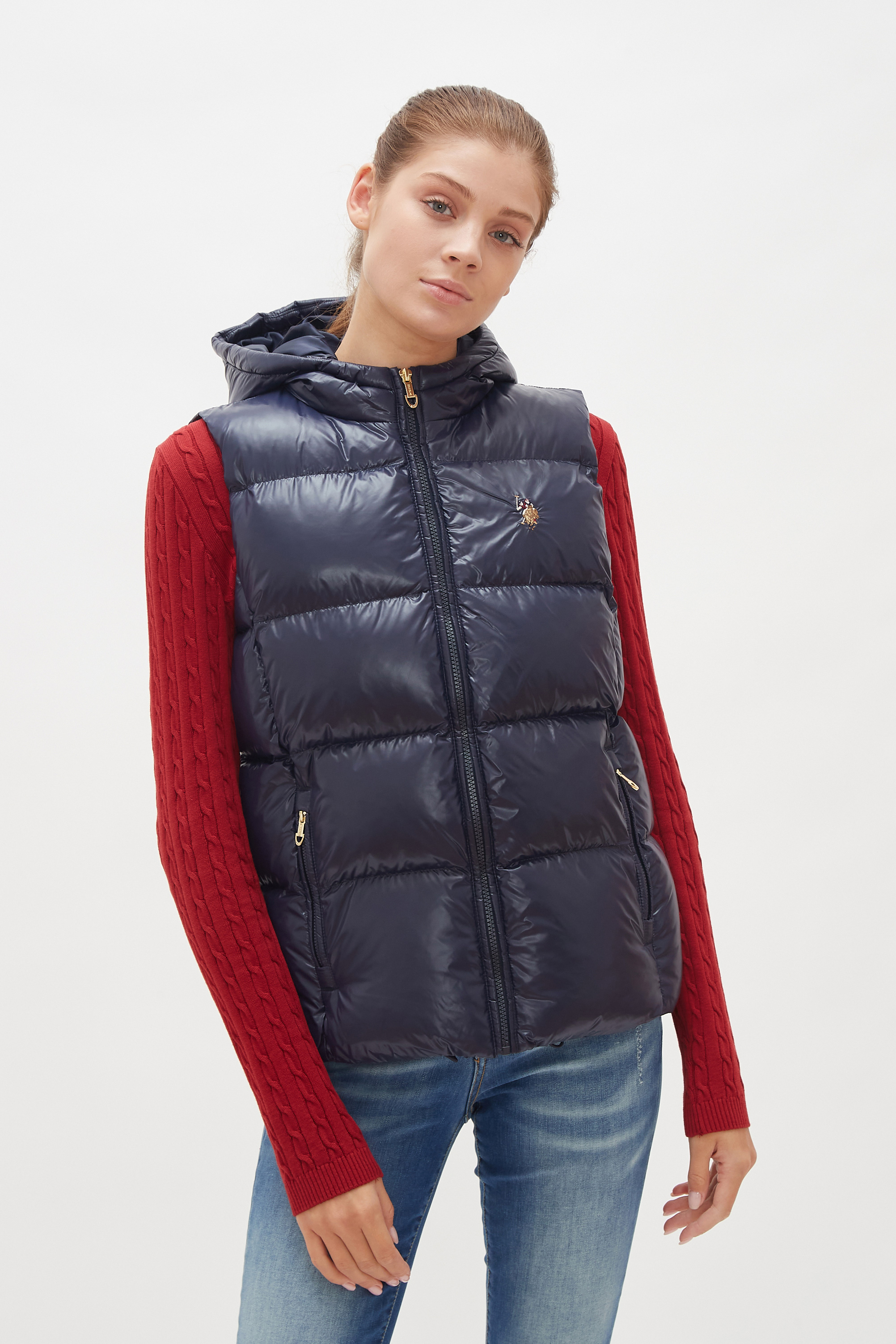 

Утепленный жилет женский U.S. POLO Assn. G082SZ0100RANE-R синий 40, G082SZ0100RANE-R