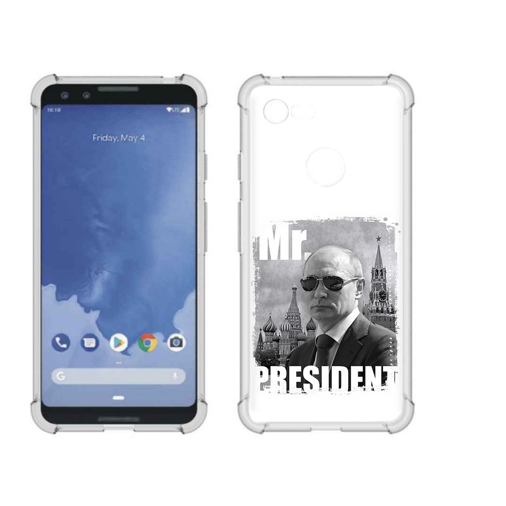 

Чехол MyPads Tocco для Google Pixel 3 Путин, Прозрачный, Tocco