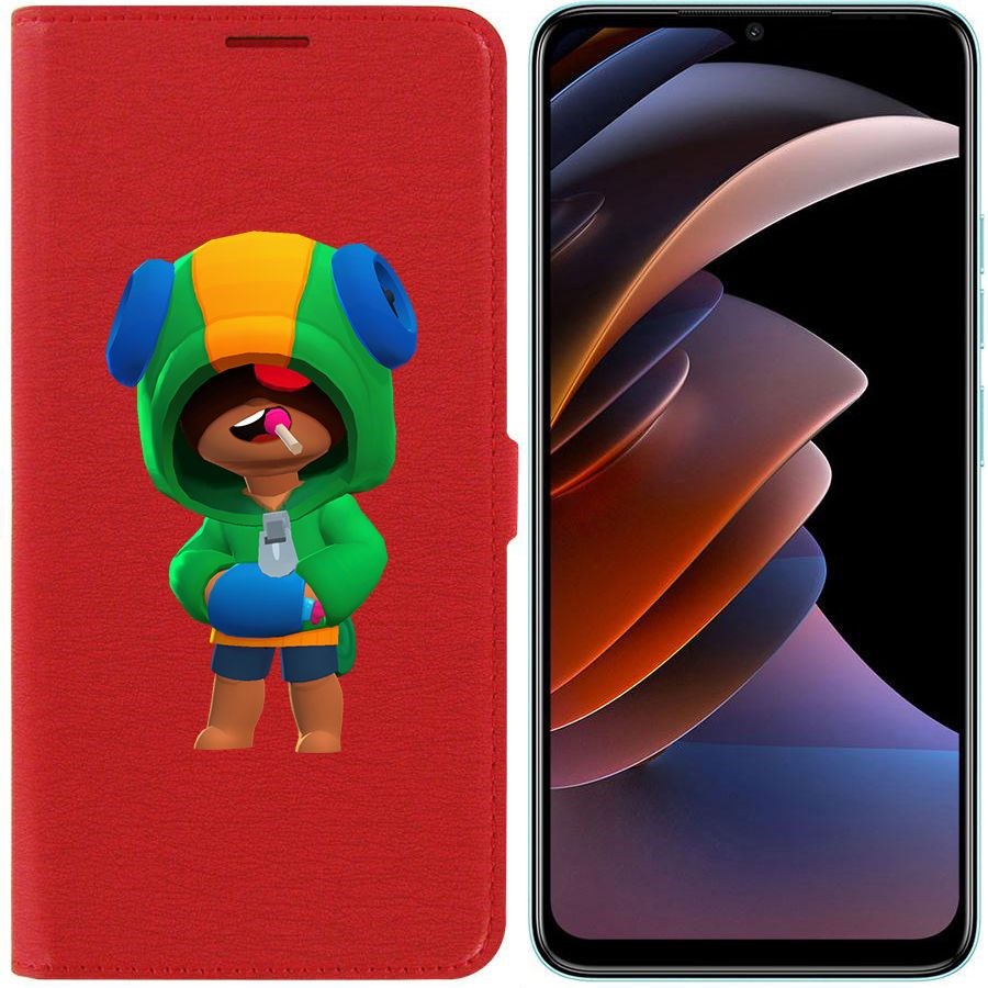 

Чехол-книжка Eco Book для Tecno Spark Go 2023 Brawl Stars-Леон