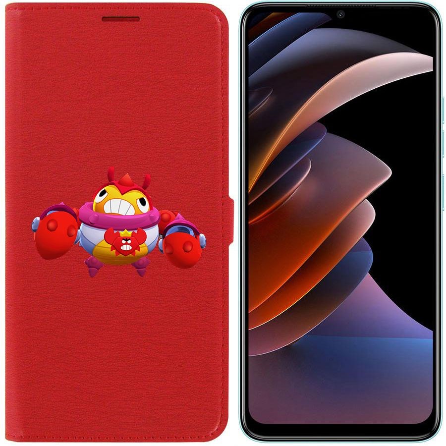

Чехол-книжка Eco Book для Tecno Spark Go 2023 Brawl Stars-Краб Тик