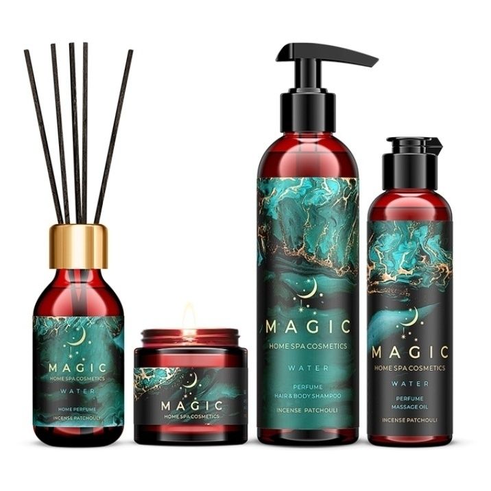 Косметический набор подарочный для тела Magic 5 Elements Spa-ритуал Water 4 предмета