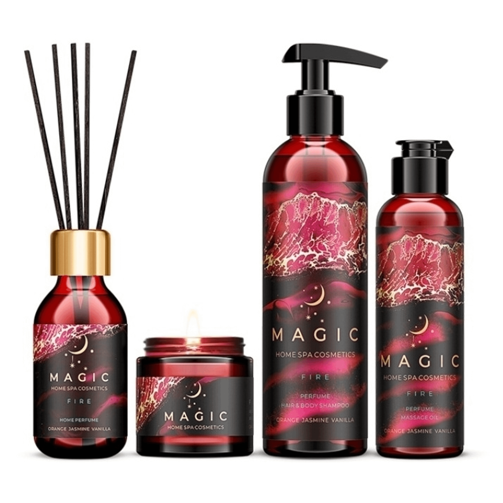 Косметический набор подарочный для тела Magic 5 Elements Spa-ритуал Fire 4 предмета 4799₽