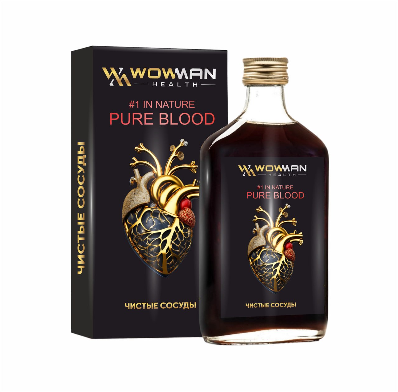 Пищевая добавка WowMan Number 1 in Nature Pure blood 250 мл