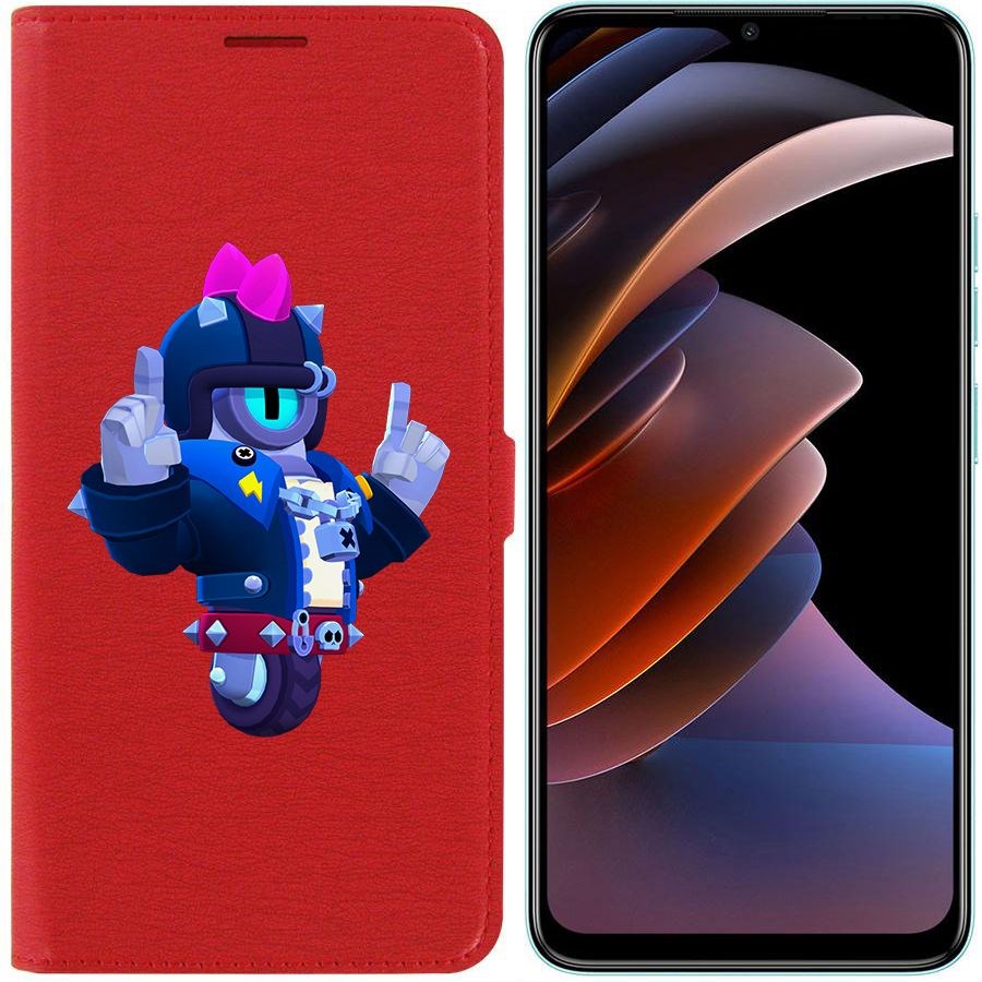 

Чехол-книжка Eco Book для Tecno Spark Go 2023 Brawl Stars-Дикий Сту