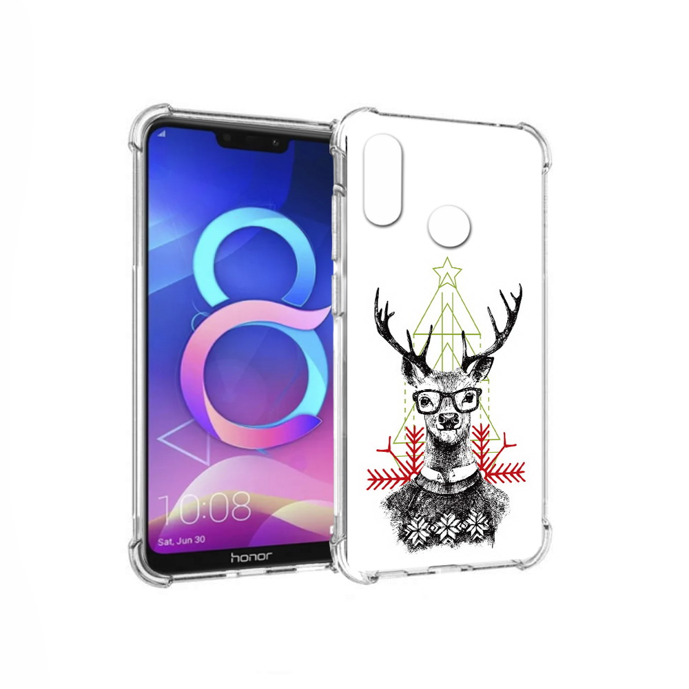 

Чехол MyPads Tocco для Honor 8C умный олень (PT121522.29.652), Прозрачный, Tocco