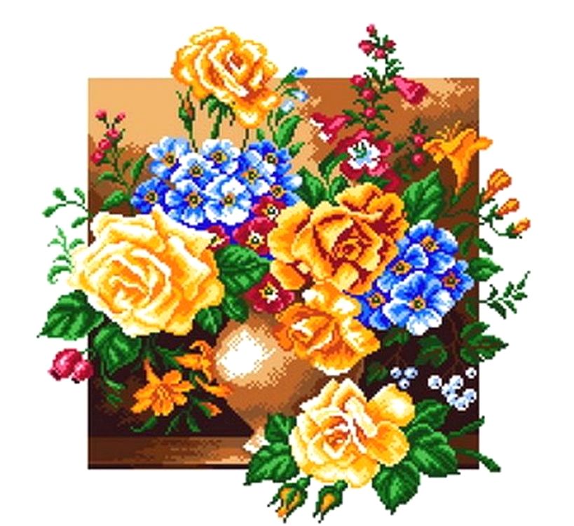 

Рисунок на ткани Чайный букет