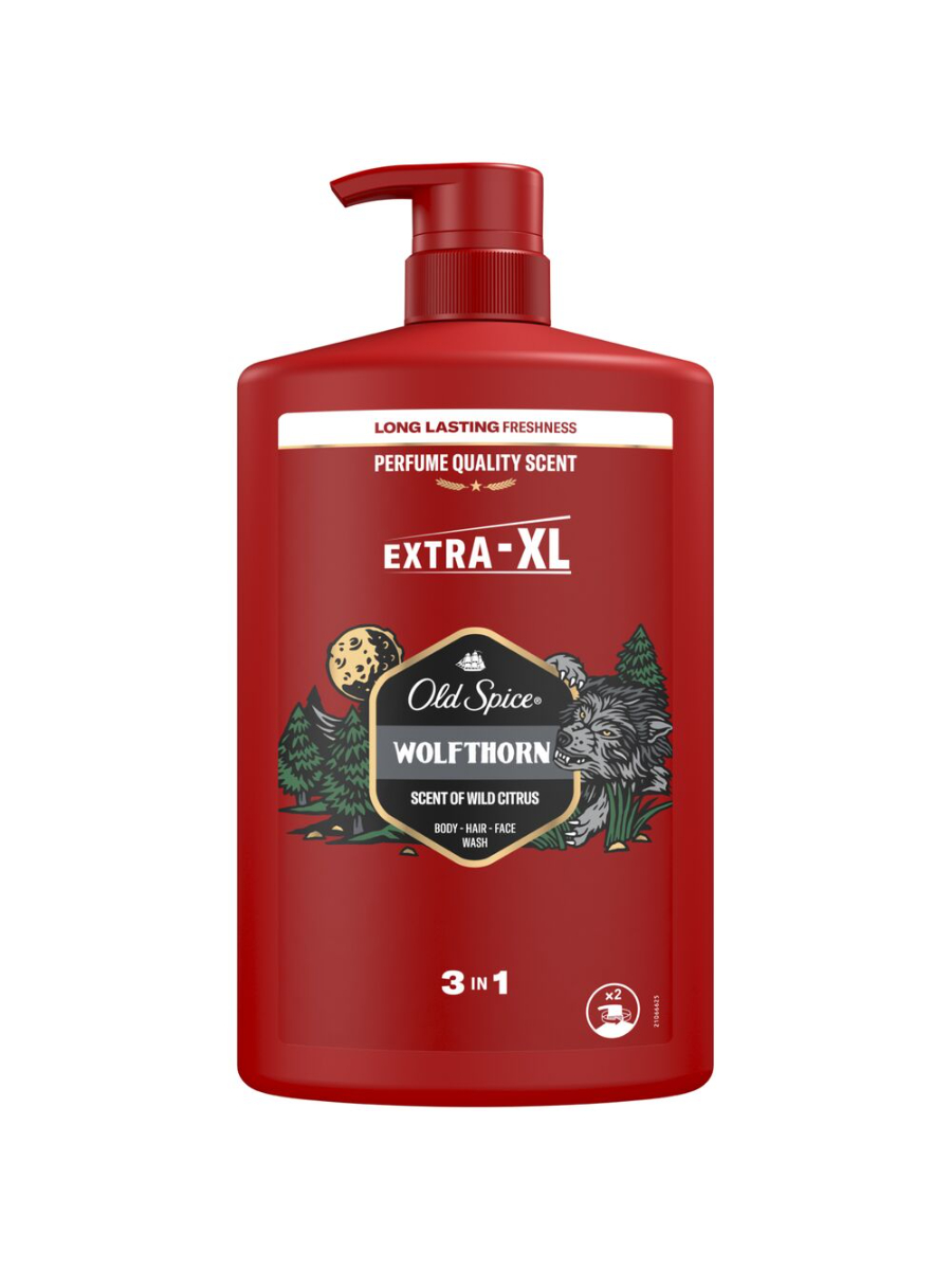 Гель-шампунь Old Spice Wolfthorn 3 в 1 1 л