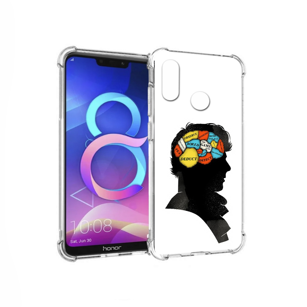 

Чехол MyPads Tocco для Honor 8C темный рисунок (PT121522.29.640), Прозрачный, Tocco