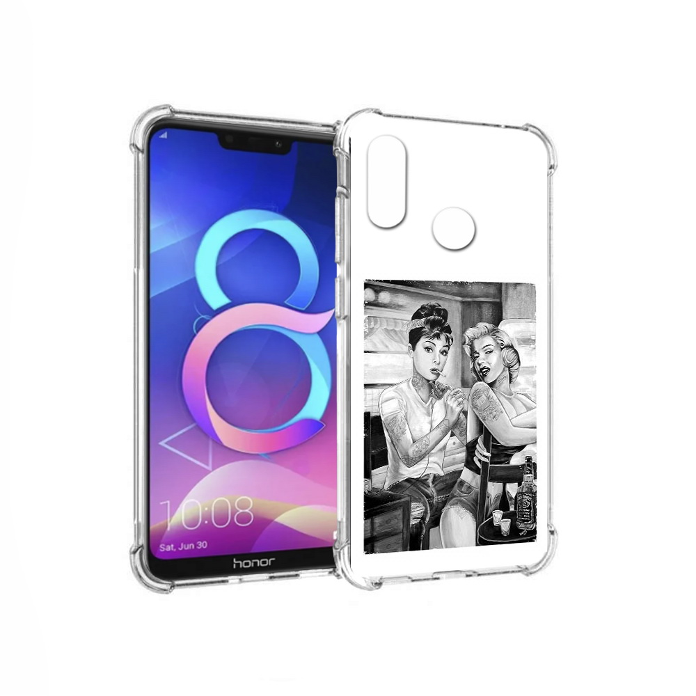 

Чехол MyPads Tocco для Honor 8C тату мастер (PT121522.29.637), Прозрачный, Tocco