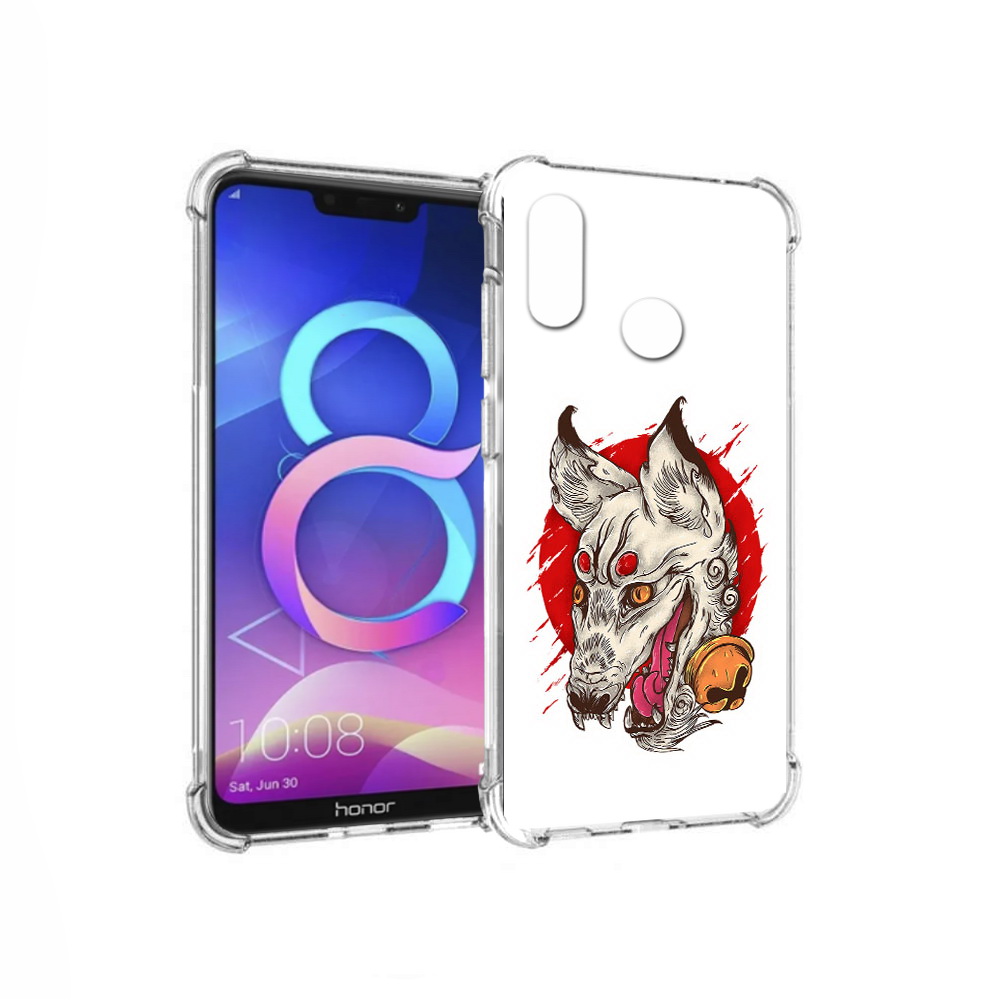 

Чехол MyPads Tocco для Honor 8C страшная собака (PT121522.29.627), Прозрачный, Tocco